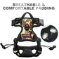 BARKBAY No Pull Dog Harness Front Clip Heavy Duty Reflective Easy Control Handle for Large Dog Walking(Desert camo,L)