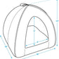 Pet Tent-Soft Bed for Dog and Cat by Best Pet Supplies - Navy, 16" x 16" x H:14"