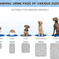 Sunheir Washable Pee Pads for Dogs 2-Pack Reusable Puppy Pads Pet Training Pads, Waterproof Dog Pee Pads for Crate, Whelping Pad, Non-Slip Protects Against Urine Leakage (Leaves - Light Grey, 31x36)