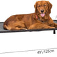 Veehoo Chew Proof Elevated Dog Bed - Cooling Raised Pet Cot - Rustless Aluminum Frame and Durable Textilene Mesh, Unique Designed No-Slip Feet for Indoor or Outdoor Use, Grey, X-Large, CWC2002