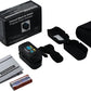 Concord Fingertip Deluxe OLED Pulse Oximeter with 6 way Reversible Display - Blood Oxygen Saturation Monitor with Carrying Case, Batteries and Lanyard - Easy to Use, Accurate SpO2 (Black Ox)