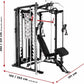 Inspire Fitness Functional Trainer Home Gym, SCS Smith Machine Cage System - Cable Machine Accessories - D-Handles, Ankle Strap & Multi-Function Belt