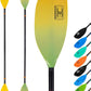 OCEANBROAD Kayak Paddle 86in/218cm, 90.5in/230cm Alloy Shaft 2-Piece Floatable Kayak Oar for Kayaking Canoeing Boating