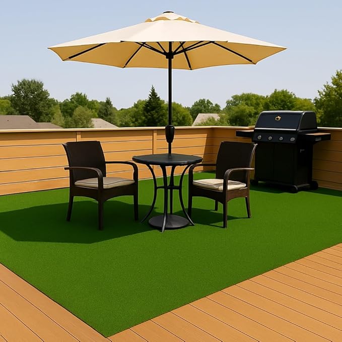 Ottomanson Artificial Turf Golf Hitting Mat 3' x 19' Indoor/Outdoor Waterproof Synthetic Fake Grass for Putting Practice Baseball Football Sports Gym Backyard, Custom Size 2' up to 30'