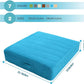 MeMoreCool Square Floor Pillow Seating for Adults Kids, Large Meditation Cushion Floor Pillow with Thick Foam & Soft Tufted Cover, Washable Big Pillow Seat Floor Cushion for Sitting Yoga 22" Blue