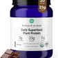 Ora Organic Vegan Protein Powder - 23g Plant Protein for Women and Men - Chocolate Flavor 20 Servings, Bloat-Free, Gluten Free, Non-GMO, No Artificial Sweeteners