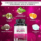 Multi Collagen Burn: Multi-Type Hydrolyzed Protein Peptides with Hyaluronic Acid, Vitamin C, SOD B Dimpless, Types I, II, III, V and X, Caffeine-Free (Unflavored Capsules)