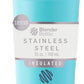 BlenderBottle Sport Sleek Insulated Stainless Steel Shaker Bottle with Wire Whisk, 25-Ounce, Seafoam – Protein Shakes & Hydration for Athletes & Fitness Enthusiasts, Easy Mixing, Slim Easy to Hold, Keeps Drinks Cold, Lockable Lid
