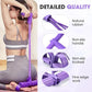 21 Fitness Resistance Bands-4 Tube Pedal Ankle Puller, Elastic Yoga Pedal Puller Resistance Band, Stretching Bands for Arm and Leg Workouts Abdomen, AB Training Auxiliary Device for Women Men