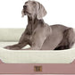 Orthopedic Washable Large Dog Bed - Removable Orthopedic Dog Bed XL with Bolster Extra Large Dogs Beds with Washable Cover for Large Size Pet Non-Slip Bottom