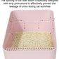Sfozstra Open High-Sided Litter Box: Pink Medium Anti-Scatter Design - Self-Cleaning Sifting Tray - Low Tracking for Small Cats