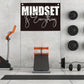 Mindset is Everything Gym Motivational Wall Art Banner Dorm Posters Gifts for Guys Men Women Gym Flag Decor for Home Gym Bedroom Workout Room 30x20 Inchs