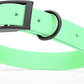 Dogline Biothane Waterproof Dog Collar Strong Coated Nylon Webbing with Black Hardware Odor- Proof for Easy Care Easy to Clean High Performance Fits Small Medium or Large Dogs, Sea Foam Green