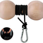 Wooden Wrist Roller and Forearm Strengthener,Grip Strength Trainer,Arm Blaster Exerciser,Strength Trainer For Fingers and Wrist.