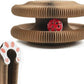 Kitty Curls Cat Toy Kurlz, Interactive Scratch Pad, Foldable Accordion,Cat Recyclable Scratcher with Ball (Pink)