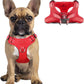 Dog Harness Step in Dog Vest Harness, Reflective Adjustable Puppy No Pull Harness Breathable Soft for Small and Medium Dogs Cats, Red, S