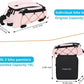 MOSISO Bike Rack Bag with 2 Removable Panniers, Waterproof Bike Trunk Cooler Storage Handbag Insulated Bicycle Rear Seat Pouch, Bicycle Storage Saddle Shoulder Bag Cycling Luggage Pouch, Pink