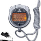 Stopwatch Timer, Digital Stop Watch with 0.01second & 0.001second Timing, Metal 10/100/400 Laps Memory, Rolilink Large dispaly Alarm Clock for Coach Sports Running Marathon