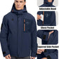 Men's Winter Jacket Waterproof Ski Snow Coat Windproof Snowboard Hooded Raincoats with Warm Graphene lining