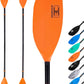 OCEANBROAD Kayak Paddle 86in/218cm, 90.5in/230cm Alloy Shaft 2-Piece Floatable Kayak Oar for Kayaking Canoeing Boating