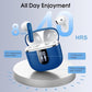 Wireless Earbuds, Bluetooth 5.4 Headphones with 3D Bass Stereo, 40H Ultralight in-Ear Buds, Bluetooth Earbuds with 4 ENC Noise Cancelling Mic, USB-C, IP7 Waterproof Earphones for Android iOS, Blue