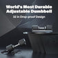 SNODE AD80 Drop Proof 80 lbs Adjustable Dumbbell Set -Adjustable Weights with Cast Iron Plates and Cradle, Knurled Handle, Fast Adjust, Compact Home Gym Equipment for Bench & Press