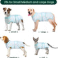 Kuoser Recovery Suit for Dogs Cats After Surgery, Professional Pet Recovery Shirt Dog Abdominal Wounds Bandages, Substitute E-Collar & Cone,Prevent Licking Dog Onesies Pet Surgery Recovery Suit