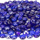 18 LB Fire Glass Beads Fireglass Drops for Gas Fire Pit Fireplace Cobalt Blue Luster Reflective Decorative Glass Gems Rocks Pebbles Stone for Vase Fillers Aquarium Fish Tank Decoration (Cobalt Blue)