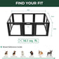 FXW AuraSpace Acrylic Indoor Unleashed Dog Playpen for Puppies and Small Dogs, 24 Inch, 10 Panels, Black