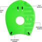 arena Unisex Elite Hand Paddle 2 for Lap Swimming and Technique Training, Swim Equipment for Men and Women, 4 Sizes