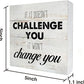 Rustic Uplifting Fitness Wood Box Sign Motivational Workout Wooden Box Sign Farmhouse Home Home Gym Desk Shelf Decor Gym Buddy Gift (5 X 5 Inch)