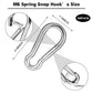 40 PCS 2.36'' Spring Snap Hook Carabiner, M6 1/4 Inch Galvanized Silver Steel Carabiner Clip, Small Carabiner Clip 260LBS Holding Capacity Quick Link Clip Keychain for Hammock Dog Leash & Camping Gym