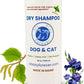 Sit Stay Forever Dry Powder Shampoo for Dogs, Dry Shampoo for Smelly Dogs and Cats, Talco para Perros y Gatos, Shampoo for Stinky and Itchy Skin, Waterless Dog Shampoo, 28 oz