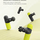 RENPHO Mini Thermal Massage Gun with Heat, Percussion Massager Gun Portable, Color Silicone Sleeves Travel Size with Carry Case, Neon Green