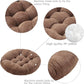 Tiita Indoor/Outdoor Floor Pillows Cushion 22"x22" Round Seat Cushions for Patio Garden, Meditation Cushion for Yoga Living Room Sofa Balcony, Coffee