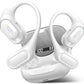 Open Ear Headphones, Bluetooth 5.4 Headphones Sports, Premium Sound with HD Mic Wireless Earbuds, 48H Playtime LED Power Display Ear Buds, IPX7 Lightweight Comfort Earphones for Running, White