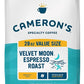 Cameron's Coffee Roasted Whole Bean Coffee, Velvet Moon Espresso Roast, 28 Ounce