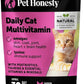 Cat Multivitamin Crunchy & Creamy Chews - Cat Treats for Health + Immune, Joint Support, Skin & Coat, & Digestion - Vitamins with Omega 3s, Lysine & Probiotics (30 Day Supply)