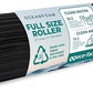 Oceanfoam Tidal Roller - Black - Muscle Massage Foam Roller for Back Pain & Stretching - Firm and Ergonomic Wide Wave Textured - Yoga, Athletics, & Wellness - Full Size, 20" x 5"