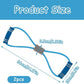 2 Pcs Figure 8 Resistance Band, Resistance Band with Handles, Suitable for Full Body Exercise, Strength Training, Flexibility, Exercise Elastic Rope, Suitable for Home, Gym (Blue)