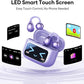 Stylish Open Ear Clip On Earbuds with Removable Butterfly Earring, Clip On Headphones with LCD Touch Screen, Fashionables Open Ear Headphones for Women, Butterfly Earring Purple Earbuds