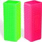 2pcs Pet Dog Cat Hair Remover, Pet Hair Removal Tool, Hollow Cleaner Brush for car，Interior, Furniture, Sofa (green and pink)