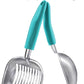 WePet Cat Litter Scoop, Aluminum Alloy Sifter, Kitty Metal Scooper, Deep Shovel, Long Handle, Poop Sifting, Kitten Pooper Lifter, Durable, Heavy Duty, for Litter Box