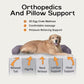 Orthopedic Large Dog Bed Washable, Dog Beds with Washable Removable Cover, XLarge Orthopedic Dog Beds for XLarge Dogs, Waterproof Pet Beds and Non-Slip Bottom, Extra Purple Large Dog Bed