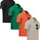 ZITY 4 Pack Mens Polo Shirt Short Sleeve Sports Golf Tennis T-Shirt Athletic Collared Tactical Shirts