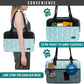 PetAmi Dog Purse Carrier for Small Dogs, Airline Approved Soft Sided Pet Carrier with Pockets, Ventilated Dog Carrying Bag for Puppy Cat, Dog Travel Supplies Bag, Sherpa Bed, Max 12 lbs, Chevron Teal