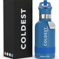Coldest Insulated Water Bottle with Straw Lid - Stainless Steel Metal Insulated Bottle for Men & Women (Sailor Blue, 12 oz)