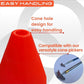 6, 9, 12, 18, 28 Inch Sports Training Traffic Cones - Durable Orange Cones for Soccer, Football, Basketball, Agility Drills, Parking, Safety, Road Use (Set of 12)