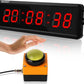 Fitness Timer with Stopwatch Button, Suitable for School/exam/Home Exercise/Gym/Gym SMAHEAT Electronic Fitness Timer (1.5 inch six-Digit All-red)