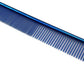 ZoCr Stainless Steel Pet Comb for Dogs Cats, Pet Grooming Comb with Different Spaced Rounded Teeth (Blue)